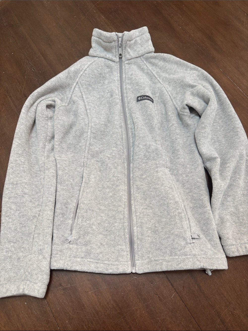 Columbia  Gray Zip-Up Fleece Jacket